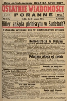 Ostatnie Wiadomości Poranne. 1938, nr 96