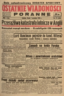 Ostatnie Wiadomości Poranne. 1938, nr 97