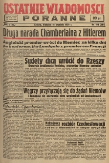 Ostatnie Wiadomości Poranne. 1938, nr 108