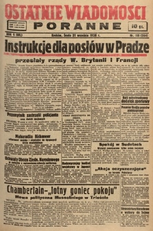 Ostatnie Wiadomości Poranne. 1938, nr 111