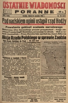Ostatnie Wiadomości Poranne. 1938, nr 114