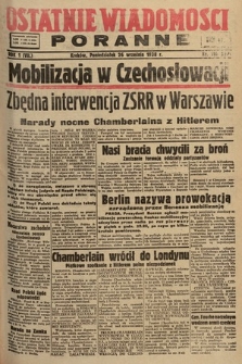 Ostatnie Wiadomości Poranne. 1938, nr 116