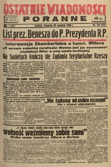 Ostatnie Wiadomości Poranne. 1938, nr 119