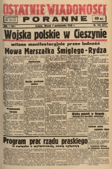 Ostatnie Wiadomości Poranne. 1938, nr 124