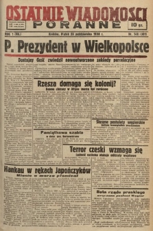 Ostatnie Wiadomości Poranne. 1938, nr 148