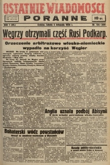 Ostatnie Wiadomości Poranne. 1938, nr 156