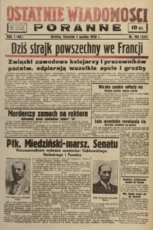 Ostatnie Wiadomości Poranne. 1938, nr 182
