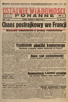 Ostatnie Wiadomości Poranne. 1938, nr 185