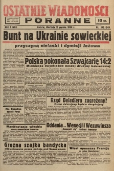 Ostatnie Wiadomości Poranne. 1938, nr 192