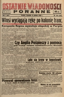 Ostatnie Wiadomości Poranne. 1938, nr 196