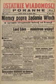 Ostatnie Wiadomości Poranne. 1938, nr 205
