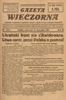 Gazeta Wieczorna. 1920, nr 5554