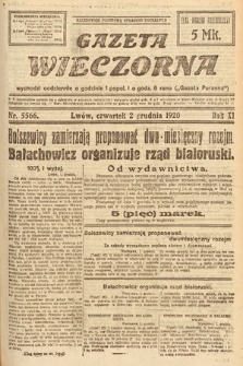 Gazeta Wieczorna. 1920, nr 5566