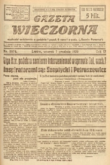 Gazeta Wieczorna. 1920, nr 5574