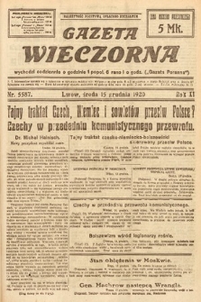 Gazeta Wieczorna. 1920, nr 5587