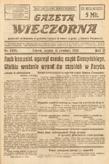 Gazeta Wieczorna. 1920, nr 5593