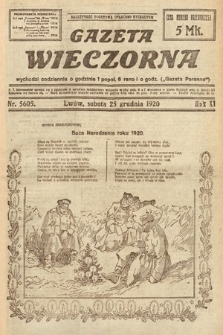 Gazeta Wieczorna. 1920, nr 5605