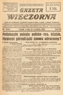 Gazeta Wieczorna. 1920, nr 5608