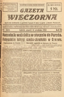 Gazeta Wieczorna. 1920, nr 5612