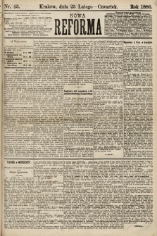 Nowa Reforma. 1886, nr 45