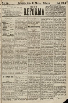 Nowa Reforma. 1886, nr 72