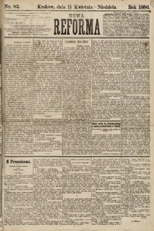 Nowa Reforma. 1886, nr 83