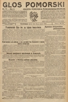 Głos Pomorski. 1924, nr 72