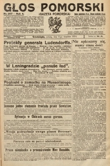Głos Pomorski. 1924, nr 207