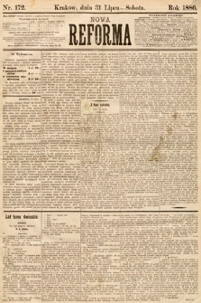 Nowa Reforma. 1886, nr 172