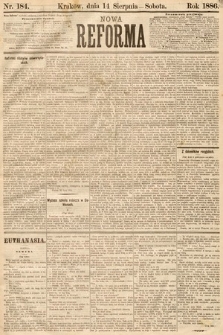 Nowa Reforma. 1886, nr 184