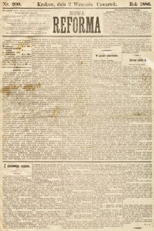 Nowa Reforma. 1886, nr 200