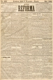Nowa Reforma. 1886, nr 201