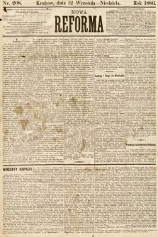 Nowa Reforma. 1886, nr 208
