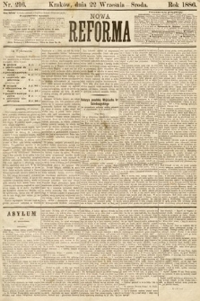 Nowa Reforma. 1886, nr 216