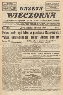 Gazeta Wieczorna. 1920, nr 5010