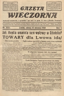Gazeta Wieczorna. 1920, nr 5021