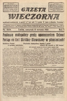 Gazeta Wieczorna. 1920, nr 5029