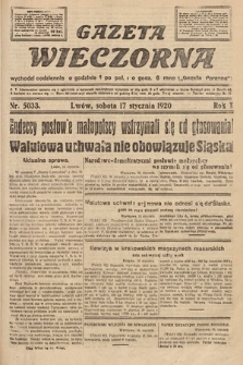 Gazeta Wieczorna. 1920, nr 5033