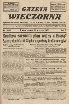 Gazeta Wieczorna. 1920, nr 5043