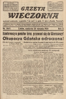 Gazeta Wieczorna. 1920, nr 5047