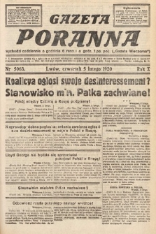 Gazeta Poranna. 1920, nr 5063