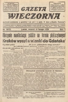 Gazeta Wieczorna. 1920, nr 5072