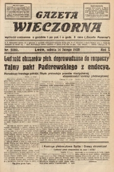 Gazeta Wieczorna. 1920, nr 5080