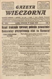 Gazeta Wieczorna. 1920, nr 5088
