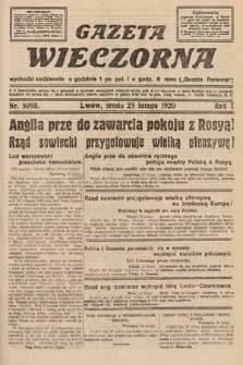 Gazeta Wieczorna. 1920, nr 5098