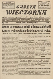 Gazeta Wieczorna. 1920, nr 5104