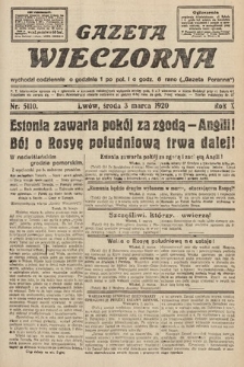 Gazeta Wieczorna. 1920, nr 5110
