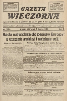 Gazeta Wieczorna. 1920, nr 5112