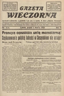 Gazeta Wieczorna. 1920, nr 5114