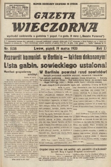 Gazeta Wieczorna. 1920, nr 5138